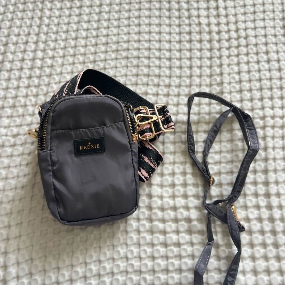 Gray Crossbody Bag